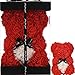 Ours en Rose Ours Rose Nounours en Rose Ours en Peluche eternelle - Cadeau Maman idee Cadeau Femme Cadeaux pour Femme Noel Cadeaux pour Maman - Roses artificielles Anniversaire Cadeaux (Rouge)