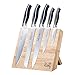 Produktbild Premium Messerblock: 5 Küchenmesser mit magnetischem Messerhalter aus Naturholz