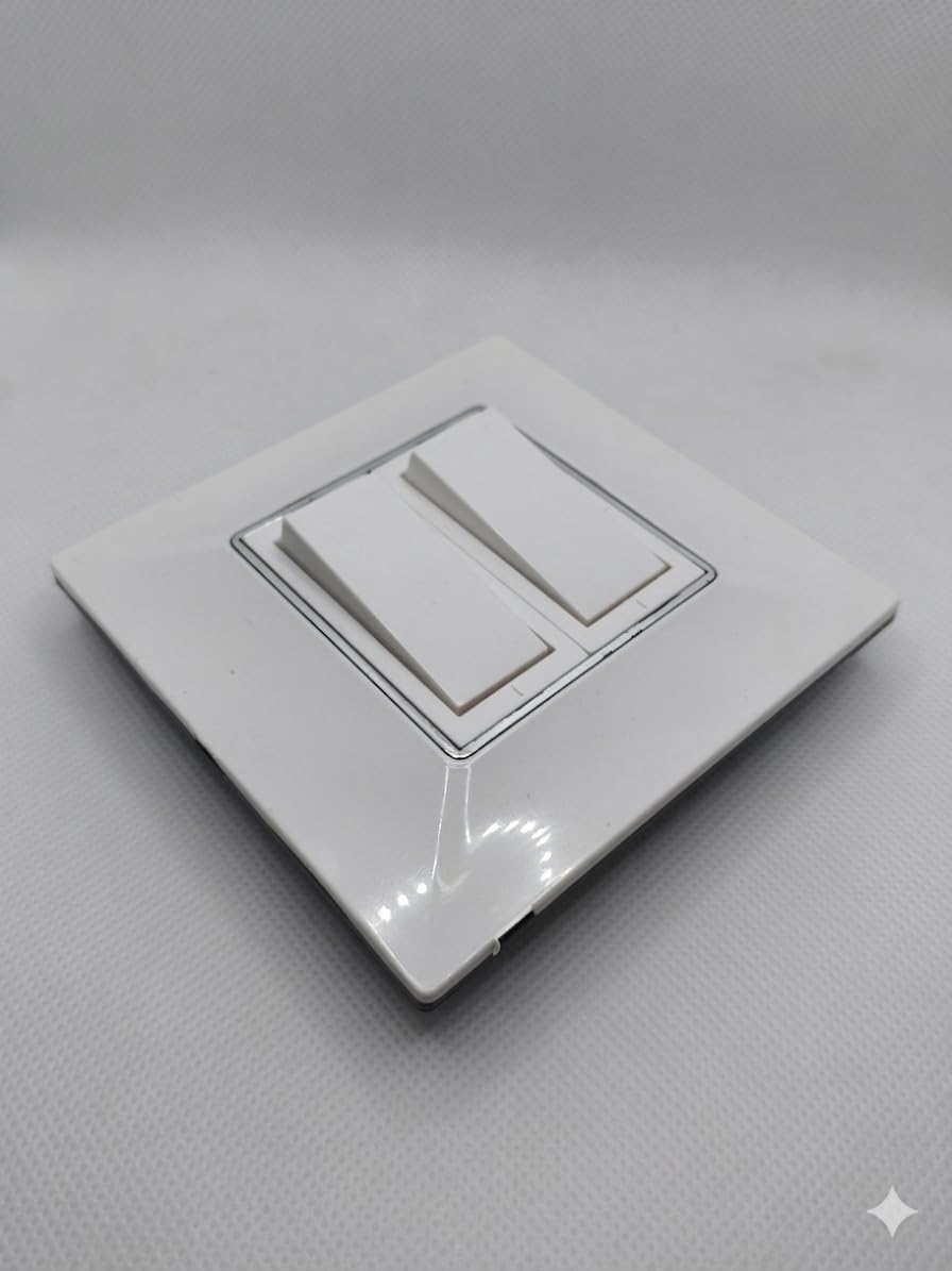 TKS 2 switch modular plate white-image-0