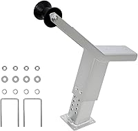 Vista 1 de Poste de cabrestante de remolque de barco con rodillo, soporte de cabrestante de remolque de barco para 3 pulgadas de ancho x 4 pulgadas de alto
