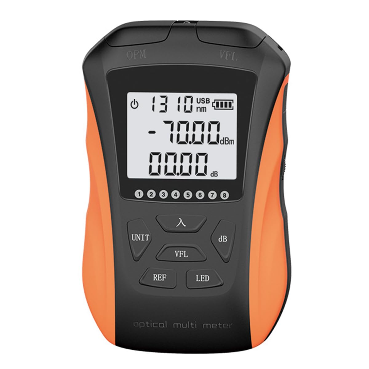 Duogalia Rechargeable Fiber Tester, Fiber Light Meter Built-in 5Km VFL, -70~+10dBm