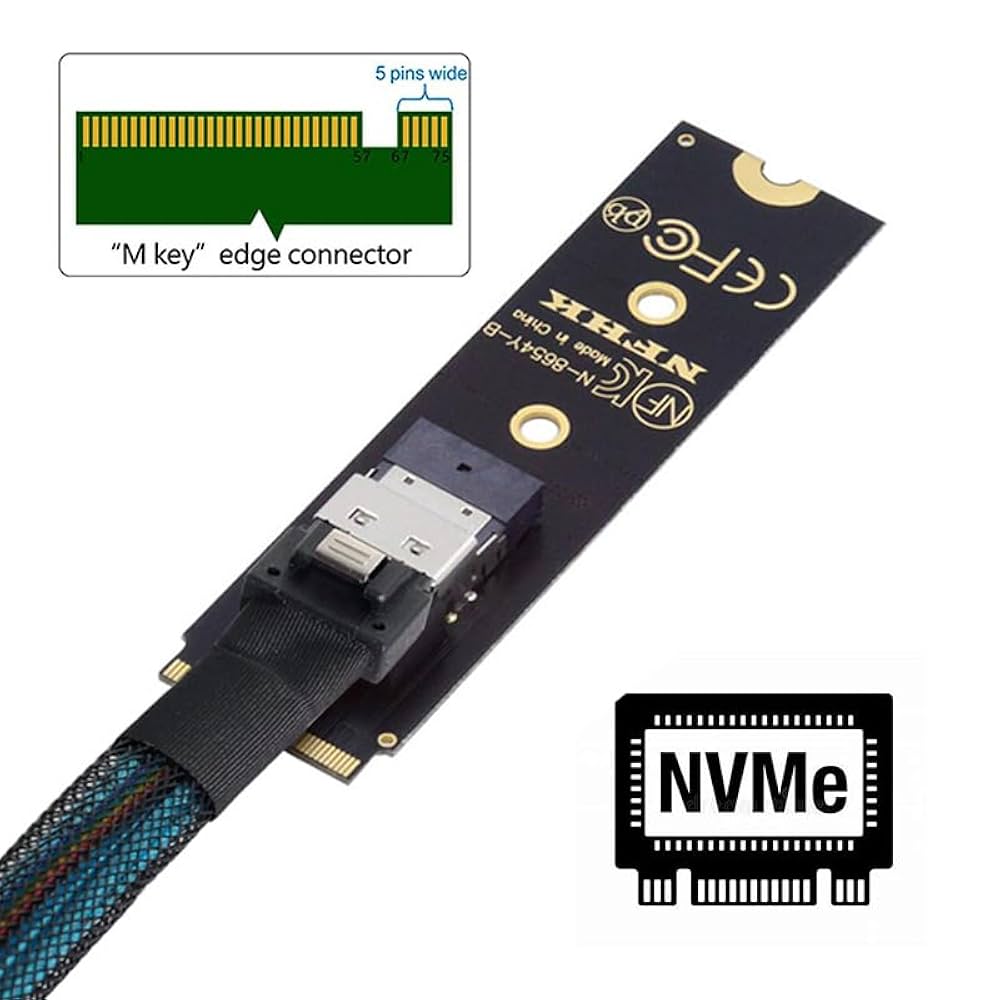 Amazon.com: NFHK NGFF M-Key NVME Male to Female Extension
