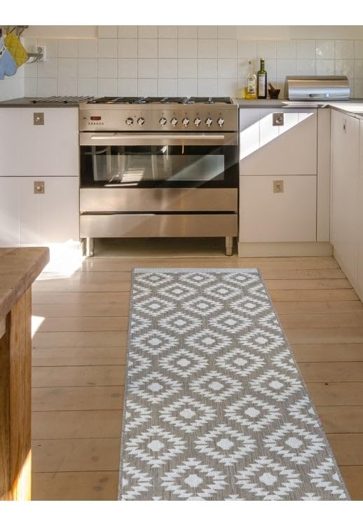 Flatweave Country Geneva Natural Runner Rug 0.67m x 3.0m