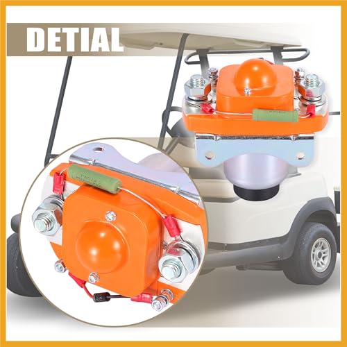 Contactor Principal Solenoide 48V 400A para Carrito de Golf Metal y Plástico miniatura 4