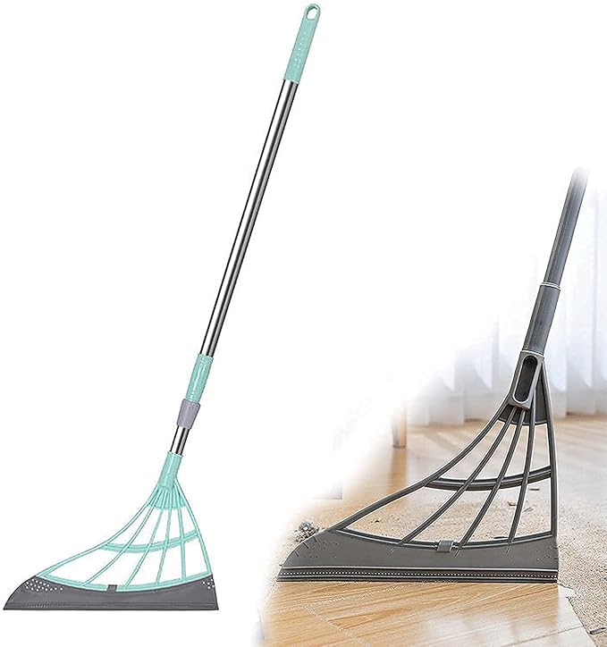 HVB Multifunction Magic Broom 2 In1 Universal Wiping Sweeper Silicone Broom with Remove Dirt Hardwood Floor Wiper (Multicolor) (B0DF54QZZM) Amazon Price History, Amazon Price Tracker