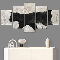 SIGNWIN 5 Panel Canvas Wall Art Modern Art Decorative Decorative Elements Digital Art Multicolor Patterns Urban for Home Decorations Ready to Hang - 60