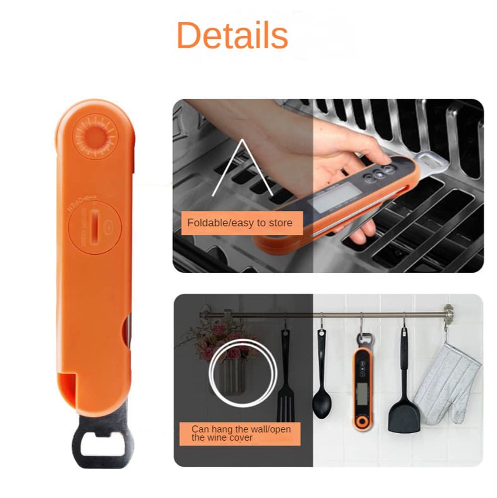 Thermomètre à Viande Numérique Pour Four Barbecue Grill Cuisine Cuisson Des Aliments Avec 1 Sonde Et Minuterie Sonde Etanche 90501847