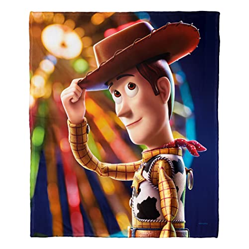 Northwest Disney Pixar's Toy Story Silk Touch Throw Blanket, 50" x 60", Woody Bright