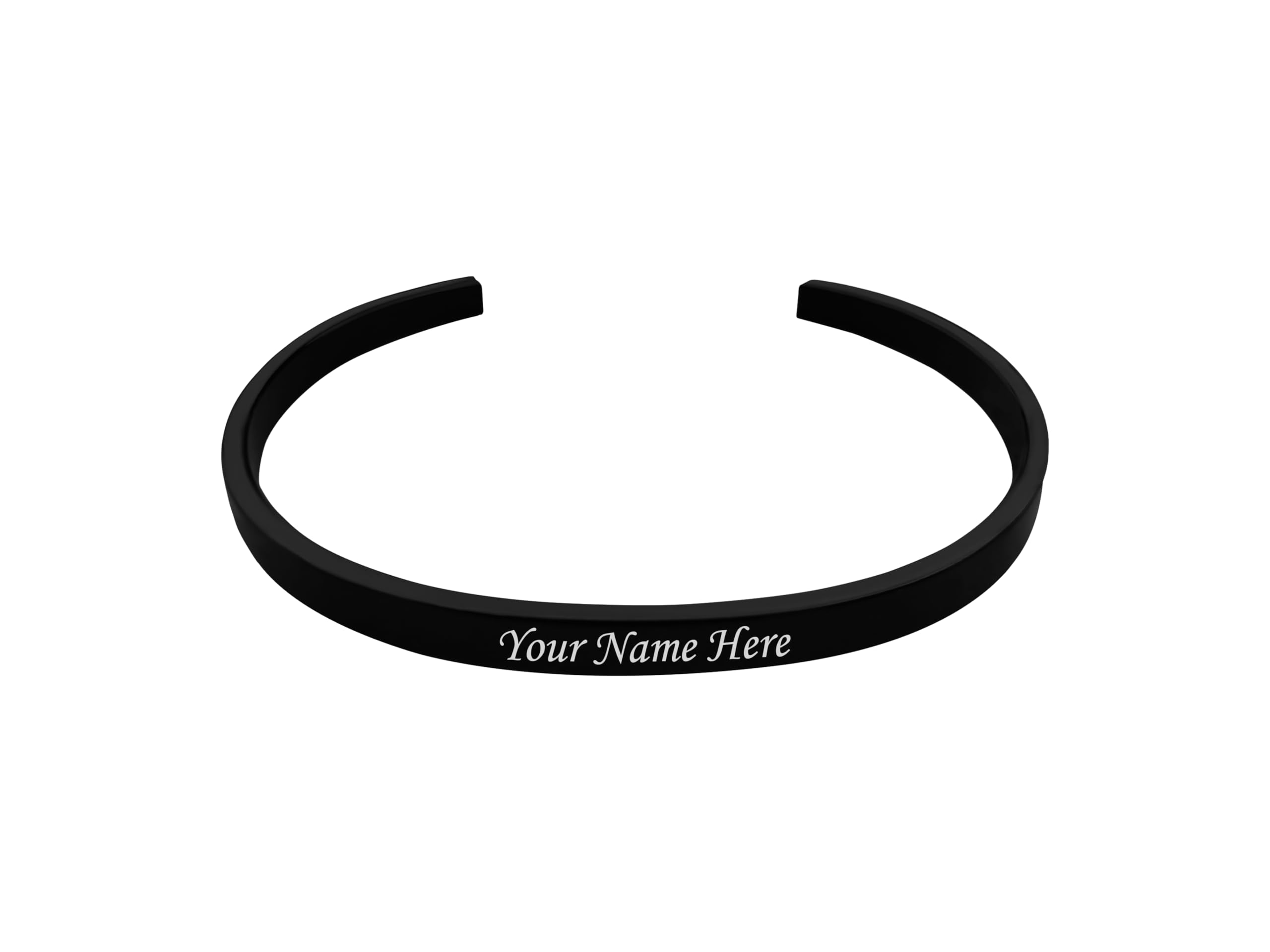 SAVRI Personalized Stainless Steel Unisex Kada Bracelet - Custom Wristband with Your Name or Inspirational Quote Engraved - Ideal for Rakshabandhan, Gift for Sister, Bhabhi, Brother - Black Color (B09Q8XTKBD) Amazon Price History, Amazon Price Tracker