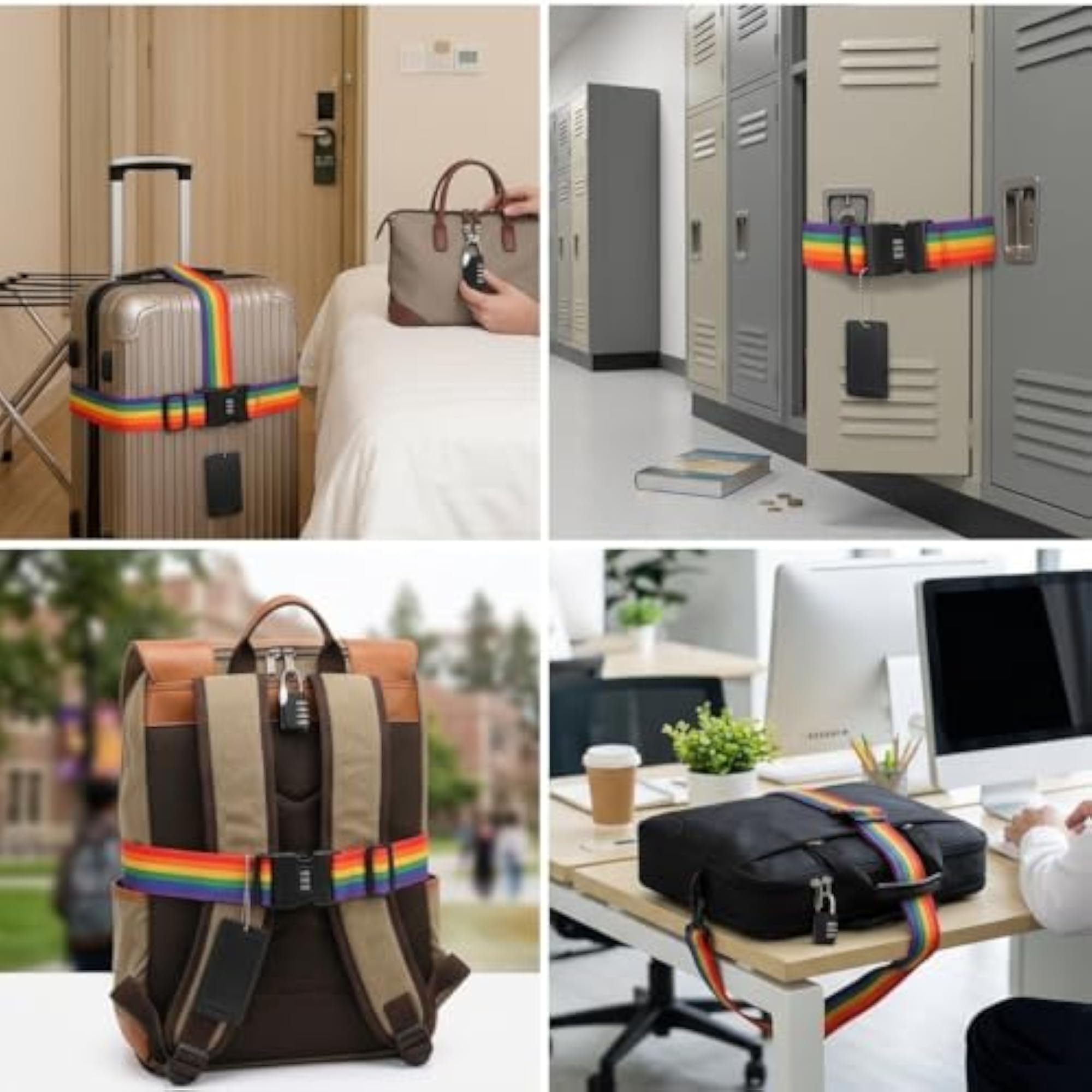 Travel Lock Kit with Combination Padlock and Strap