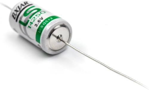 Miniatura 4 de Lunggwey Paquete de 2 baterías de cloruro de tionilo de litio de 3.6 V LS14250 12AA con terminales axiales, repuesto para SAFT LS14250, ER14250