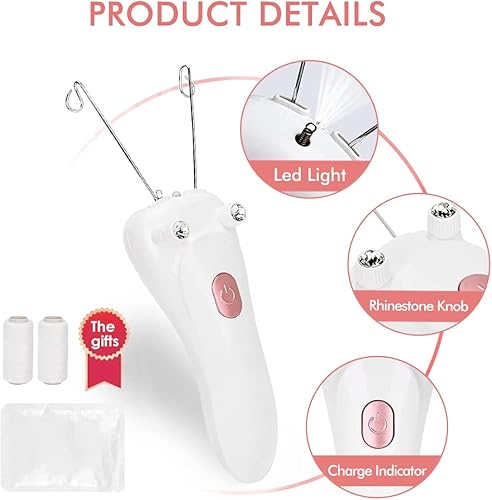 Miniatura 6 de Removedor de vello facial, depiladora eléctrica inalámbrica para mujer, depiladora de hilo facial, depiladora de belleza para mujer, removedor de