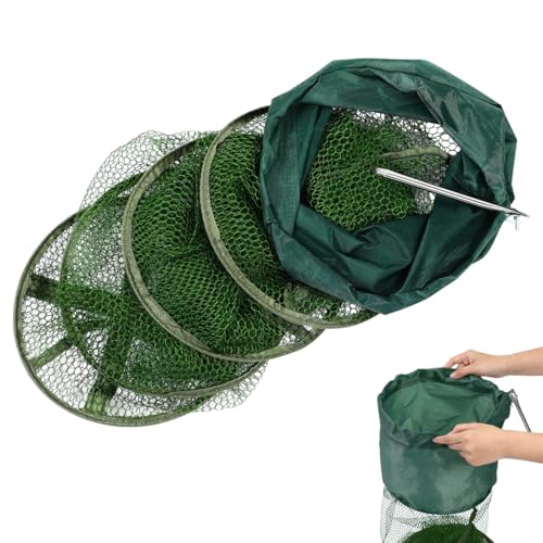 CORHAD Filet de Pliable Maille Panier de Protection des Poissons Polyester et Acier Inoxydable...