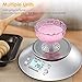 GDEALER DS4 Digital 11lb/5kg Accuracy Food Multifunction Kitchen Scale with Bowl, Stainless Steel, 2.15L Liquid Volume, Alarm Timer, T
