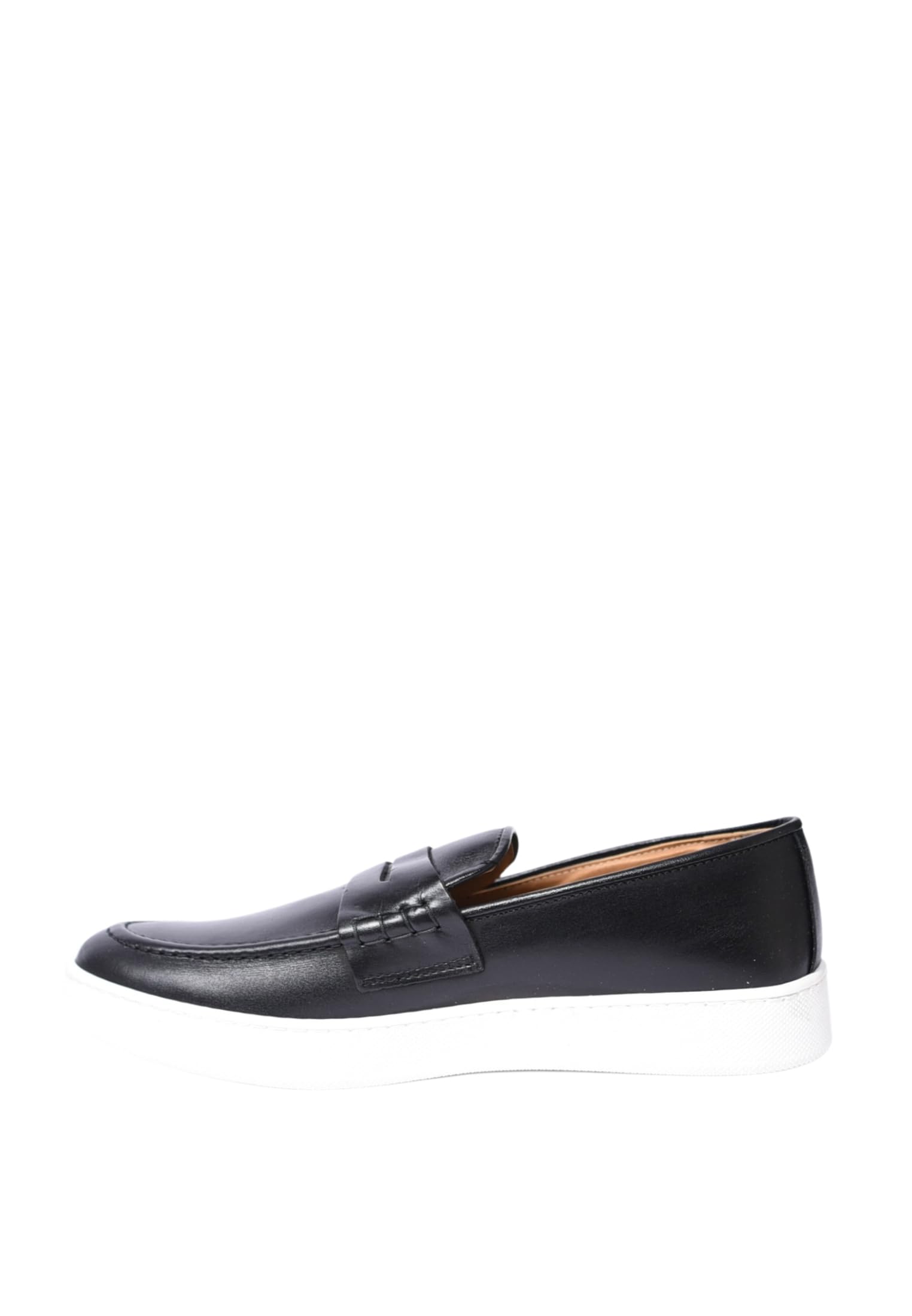 Mocassini Uomo Eleganti Pelle Made in Italy Mocassino Uomo Sportivo con Suola Bianca