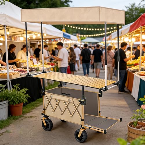 【Carrello pieghevole】Realizzato con tubi in acciaio ispessiti, telaio allargato e telaio rinforzato per una maggiore stabilità. La versione a quattro ruote può trasportare fino a 150 kg, trasportando facilmente oggetti pesanti senza affaticare le spalle, rendendolo altamente efficiente e risparmiando manodopera