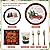 ANALIM 350 PCS Christmas Disposable Paper Plates Dinnerware Set Includes Dinner Plates Dessert Plates Cups Napkins Knives Forks Spoons for Christmas Party Supplies