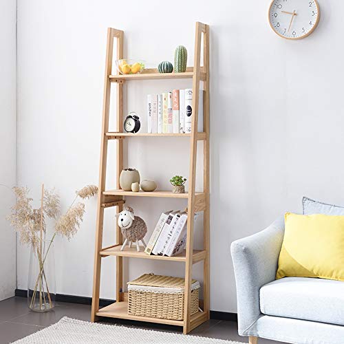 AFCITY Estantería Escalera Decorativa Librería 5-Shelf Escalera ...