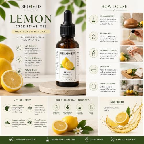 Aceite Esencial de Limón 30ml 100% Puro y Natural miniatura 7