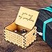 iWedn You are My Sunshine Music Box, Dad to Daughter Gifts Mini Hand Crank Wooden Music Box, 18 Note Laser Engraved Vintage Design, Best for Christmas/Birthday/Valentine's Day (You are My Sunshine)