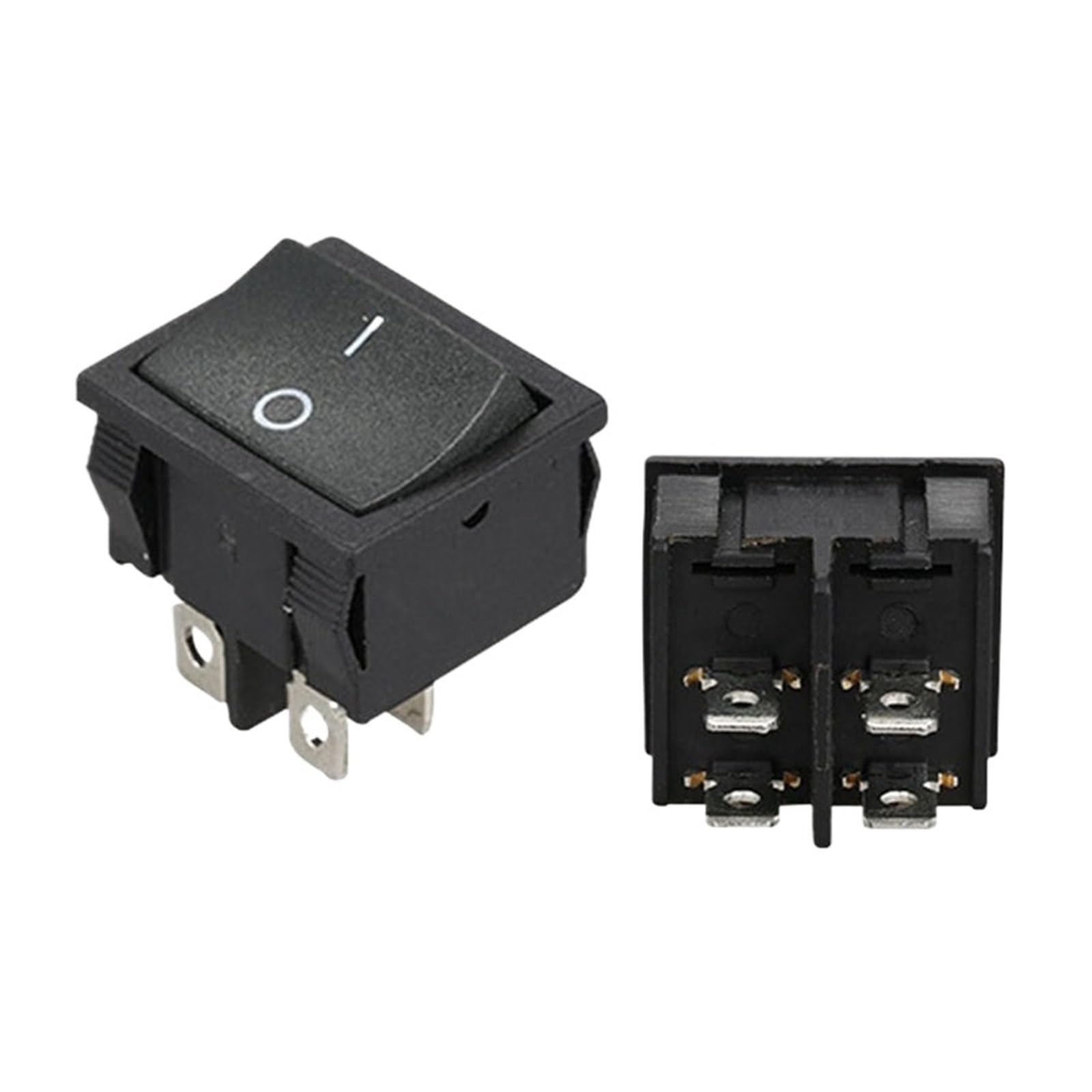 Interruptor Basculante Cuadrado R13-33 6A250V 21 * 24 Mm(4p Black On-Off)