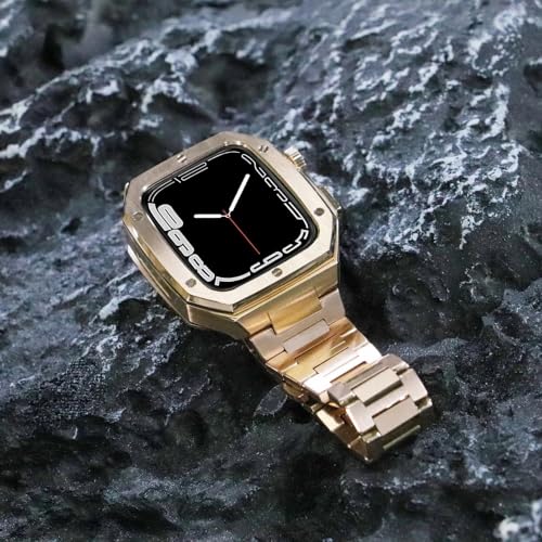 Bisel de metal anticaídas para transformar Apple Watch en un reloj clásico 3