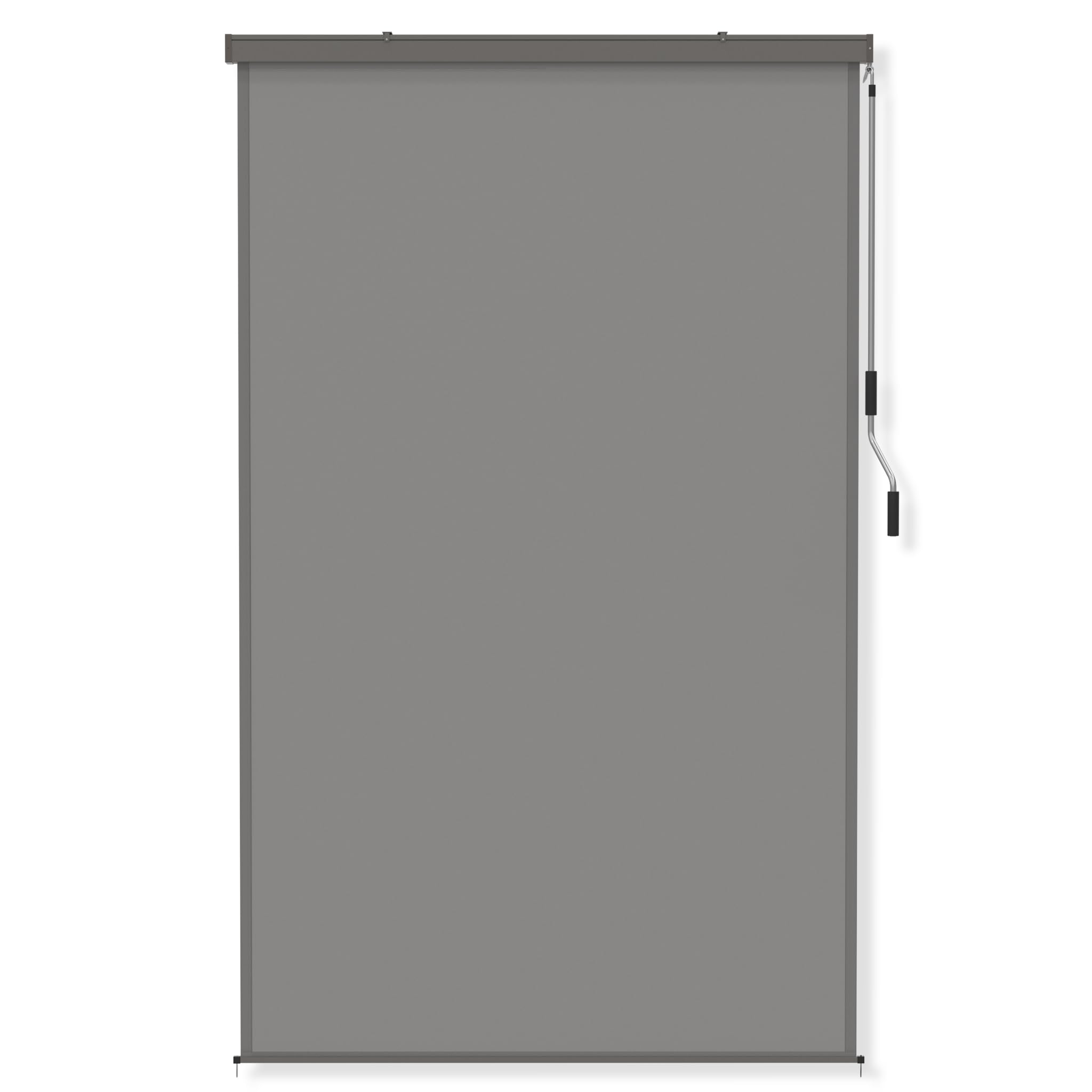 FIVMEN Toldo vertical exterior de 160 x 250 cm, resistente a la intemperie, protección solar con manivela, estor de protección solar para balcón, 160 cm de ancho, protección visual para balcón