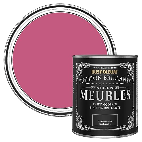 Rust-Oleum Peinture Rose pour Meubles, Finition Brillante - Framboise 750ml