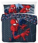 Marvel Spiderman City Streets 100% Cotton Double Duvet Cover Set - Includes 2 Pillowcases