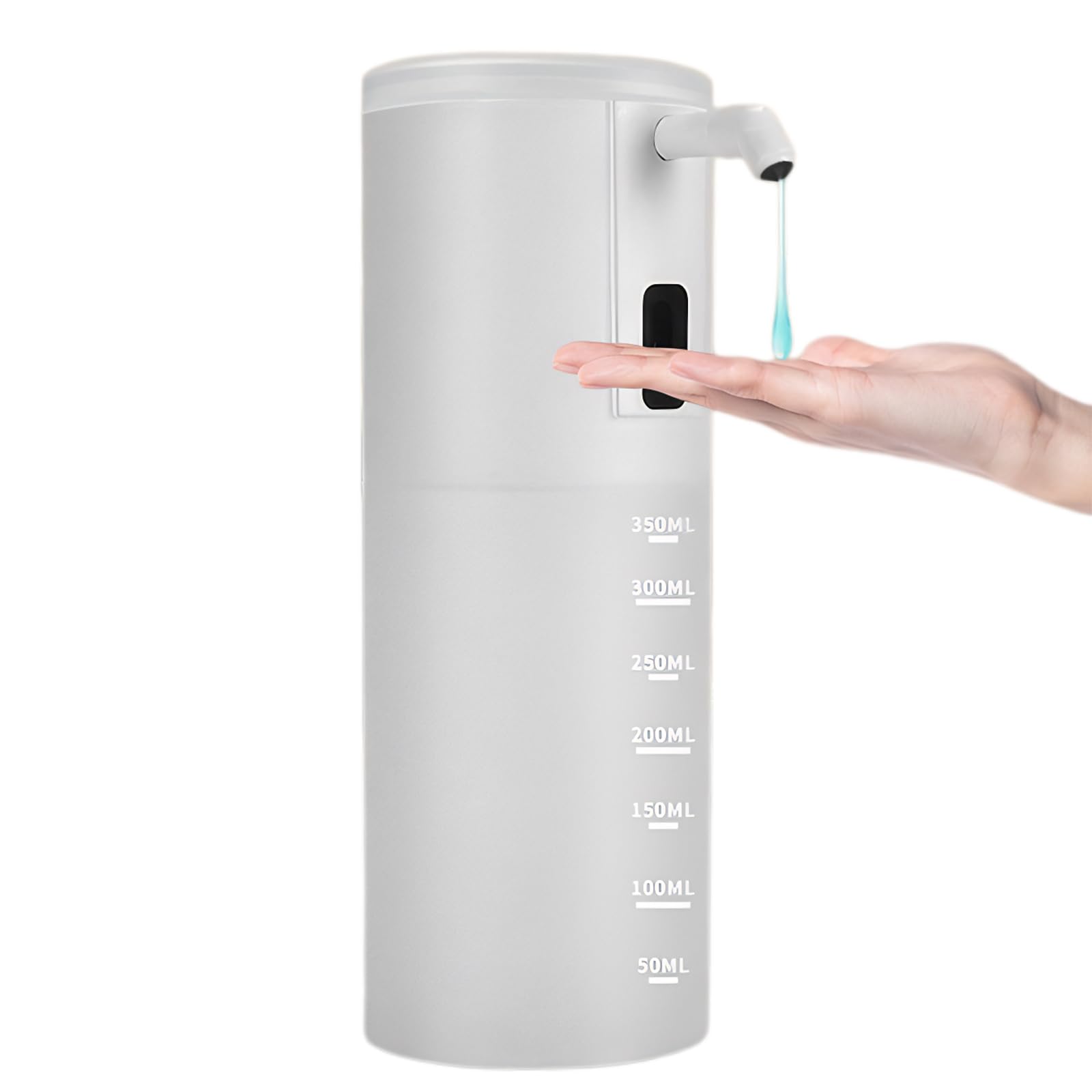 UAOGPLK ,White,Gel,Automatic Soap Dispenser Touchless,350Ml Rechargeable Liquid Hand Soap Dispenser, 4-Level Adjustable, Waterproof for Bathroom Kitchen Dish Soap