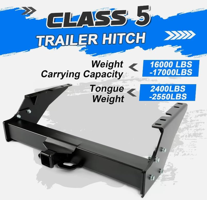 17000lbs Class 5 Trailer Hitch for F-250 F-350 F-450 Super Duty 99-16 ，Replacement for Ford OEM