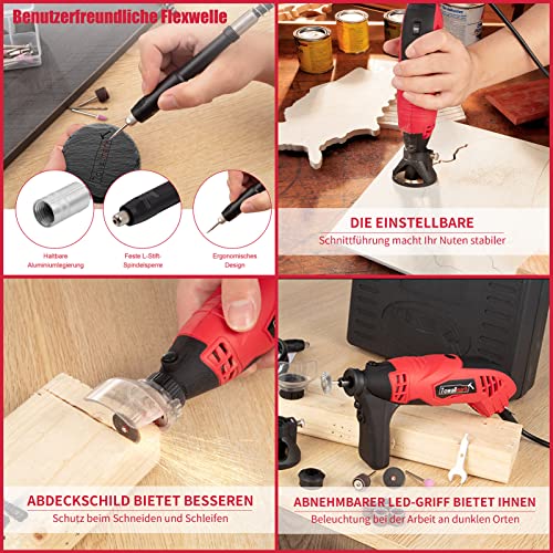 Utensile girevole multifunzione da 160 W, 6