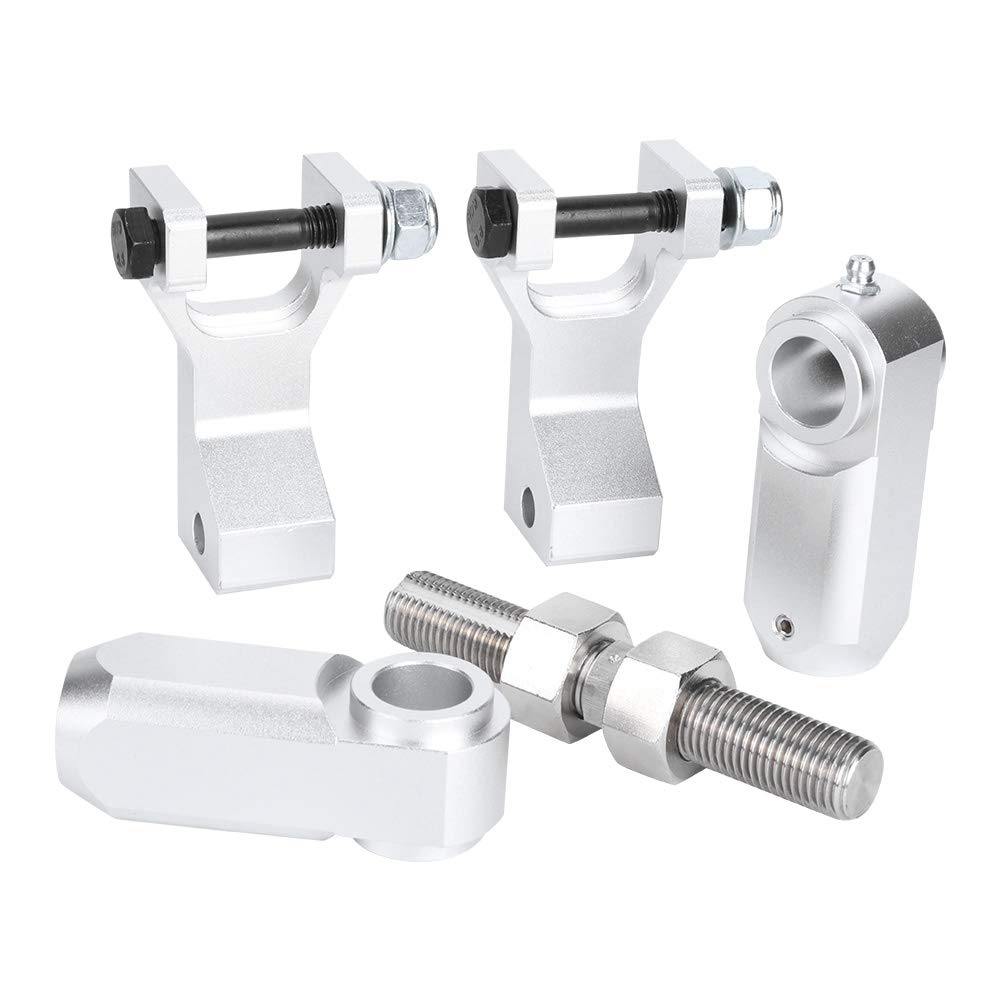 Kit di abbassamento del telaio, kit di collegamenti di abbassamento delle cadute regolabili adatto per Raptor 350 350R 660 660R 700 700R(Argento)