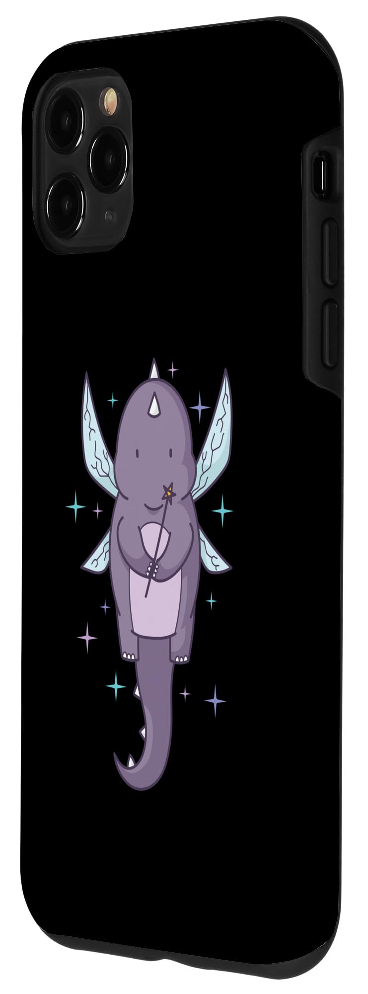 iPhone 11 Pro Max Fairy Dinosaur with magic Wand Case - Image 2