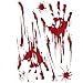 Adesivi sanguinanti di Halloween - Sanguinose decorazioni di Halloween per interni ed esterni,Impronte insanguinate Adesivi per pavimenti adesivi insanguinati di Halloween, adesivi per finestre Thoran