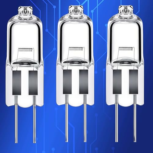 LISOCLU ¡G4 lámparas halógenas blanco cálido 3000K luz regulable para campanas de cocina, cocinas, sala de estar y dormitorio! 3pcs para el diseño creativo de la iluminación!(5W/12V)