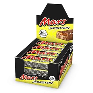Mars Hi Protein Bar 12 x 59g High Protein Energy Snack with Caramel Nougat and Real Milk Chocolate Contains 20g Protein