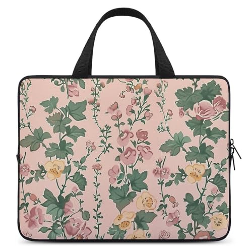 Bolsa para laptop con patrón de flores pequeña miniatura 1