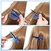 Gsbnjuy 2 PCS Sectioning Clips Multi-Functional Hair Partition Clip Heat Speed Separator Hair Clip Extension Separator Tools Hairs Extensions Kit Heat Insulation for Highlighting Dyeing Home Salon