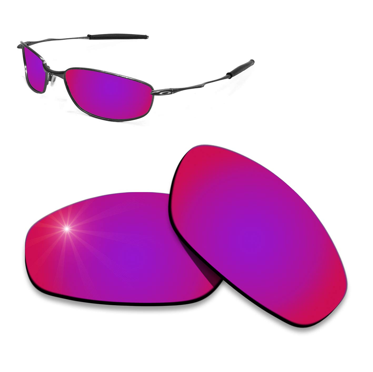 AHABAC Lenses Replacement for Oakley Whisker Frame Varieties - Polarized & Anti-Reflective & Water repel