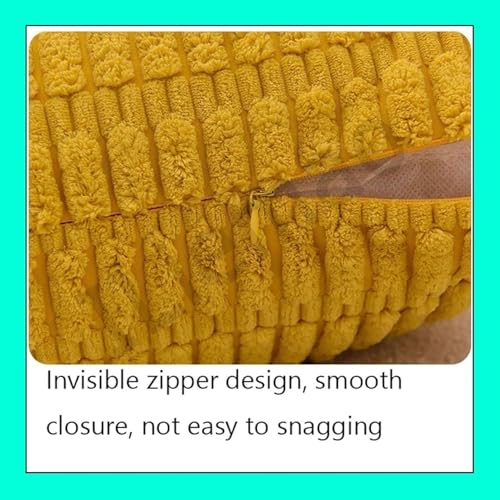 Housse de coussin lot de 2 en coton-polyester avec fermeture éclair