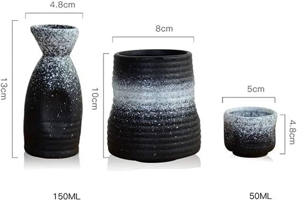 越前焼名工 桝田屋光生 自然灰釉還元窯変美茶器逸品5点ぐい飲み酒器