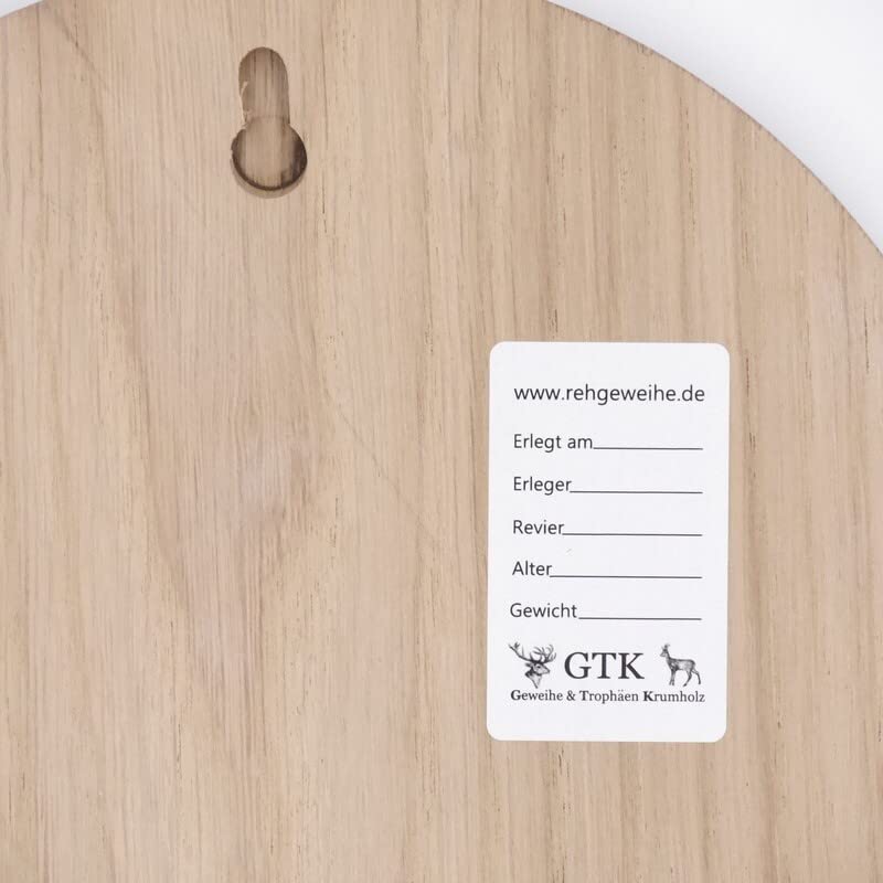 Generisch 10 placas de cuña redondas marrón AF 13 cm con 20 hojas de aluminio de roble, tabla cuña, tabla de especias, cartel trofeo.