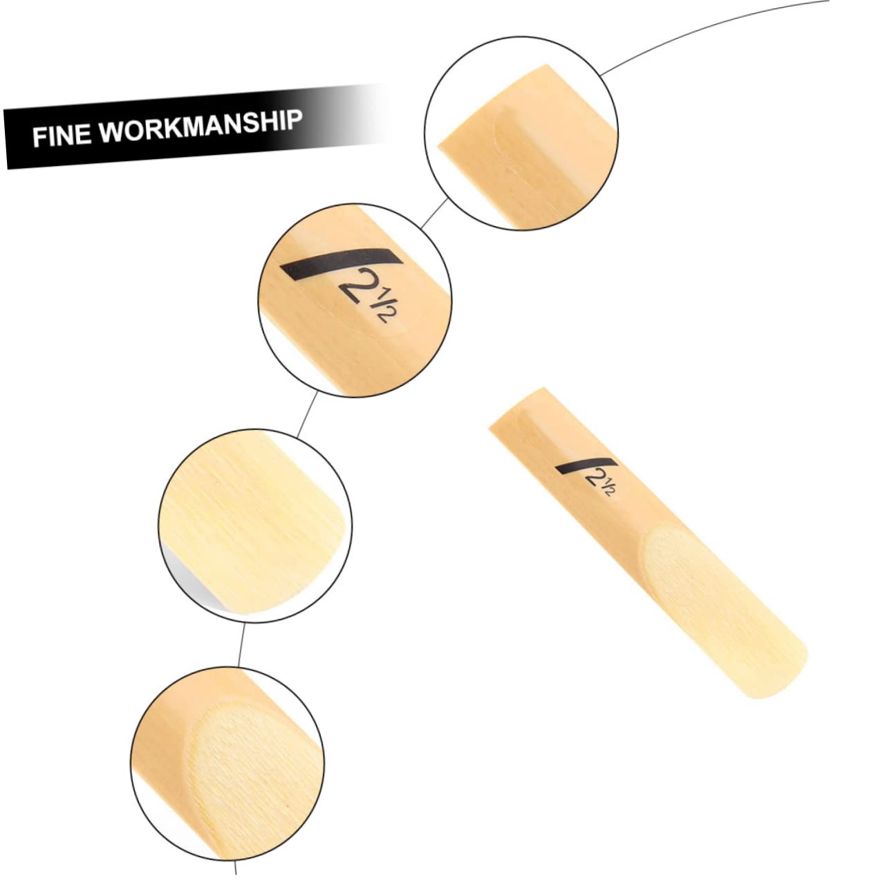 SUPVOX 50pezzi Per Sax Eb Reeds Sostitutivi Morbidezza Accessori Per Per Principianti e Professionisti