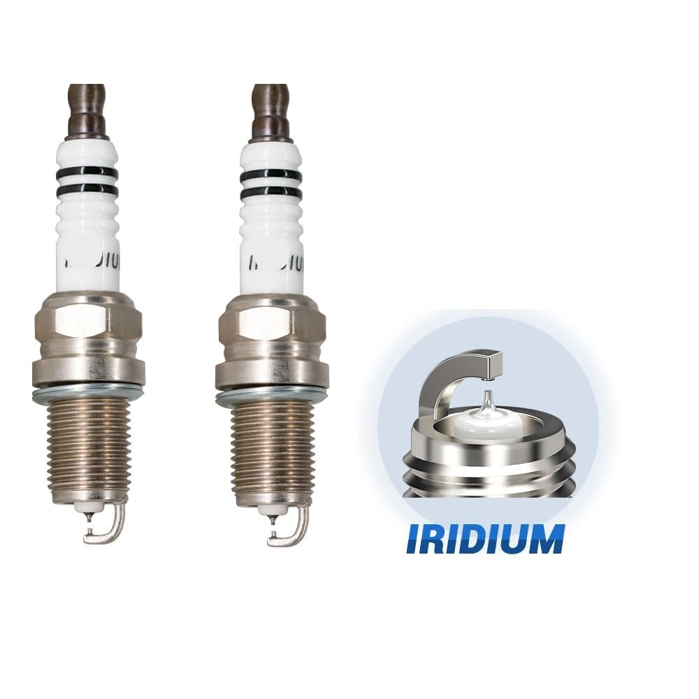 Bujías de Motor para automóviles (2-8 Unidades) Tipo Vela, compatibles con BKR6EIX-11, K20RZ-U11, K20PR-TP11, BY481-BKR6E y bujías de iridio Doble K6RTII-11.