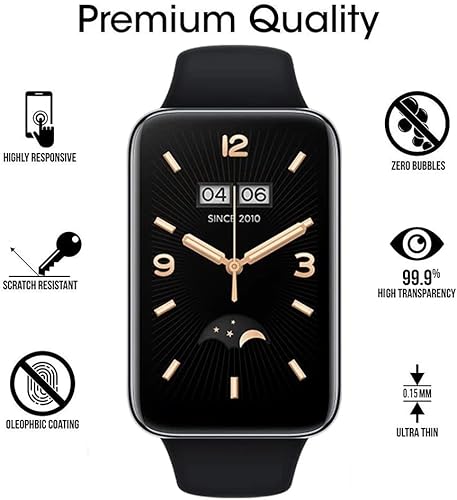 Miniatura 3 de Youniker Paquete de 3 protectores de pantalla compatibles con Xiaomi Smart Band 7 Pro, compatibles con Xiaomi Band 7 Pro, protectores de pantalla 3D