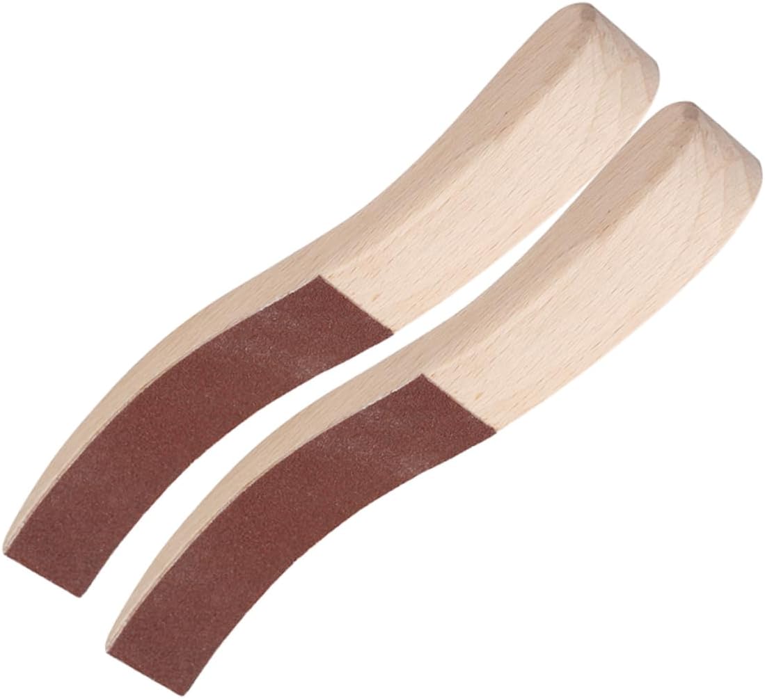 VICASKY 1pair Cory Piano Polish Sanding Tool Piano Sanding Blocks Wooden Polishing Tool