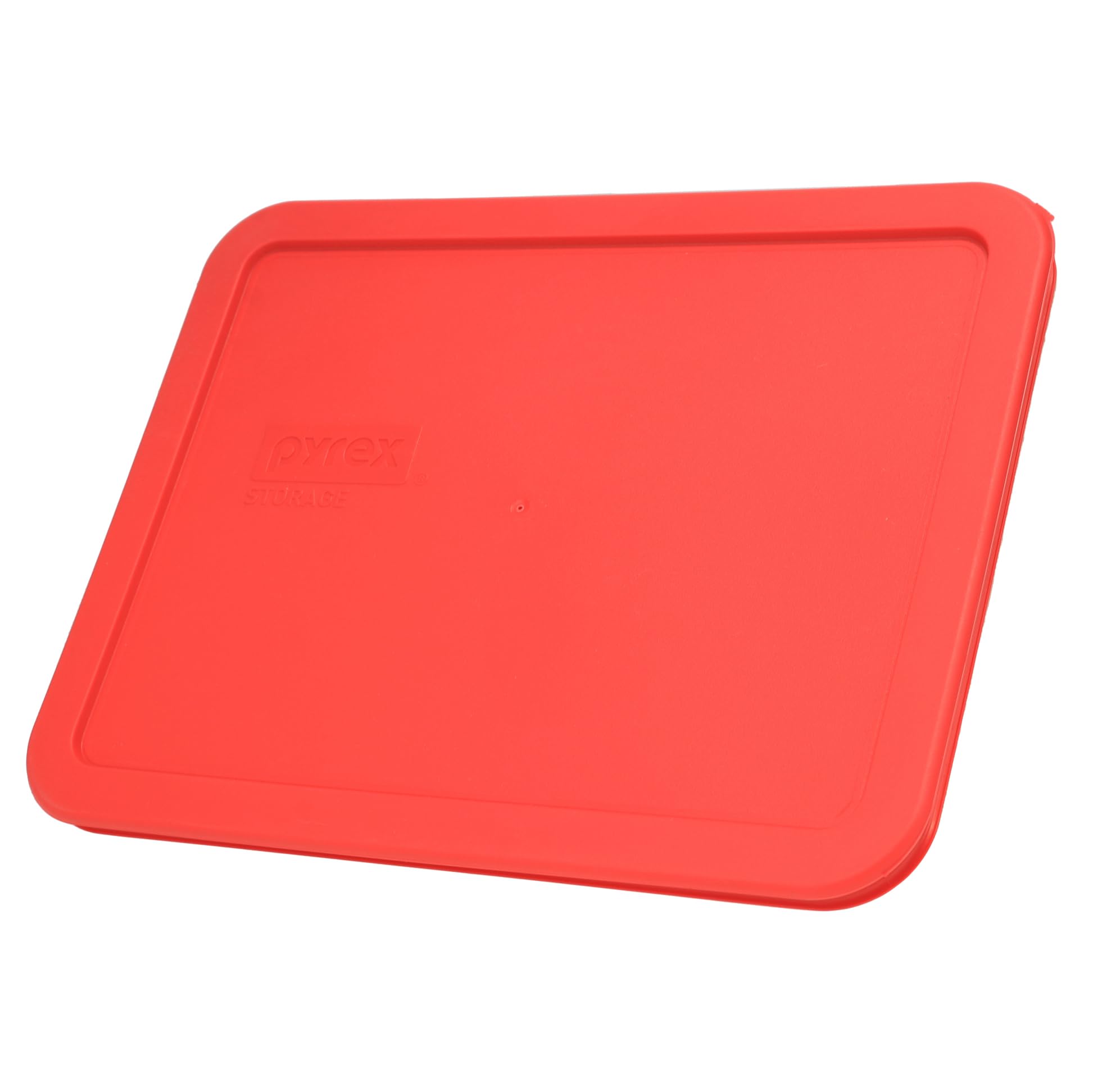 Pyrex 7211 - Platos de vidrio de 6 tazas y tapas de repuesto para almacenamiento de alimentos de color rojo amapola (2 unidades)