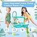 Upgraded Water Table Pump, Crab Battery Powered Water Pump for Water Table, IP67 Waterproof 6 Hours Non-Stop Fun Summer Outdoor Water Toys Outside Water Play Table Accessories for Kids