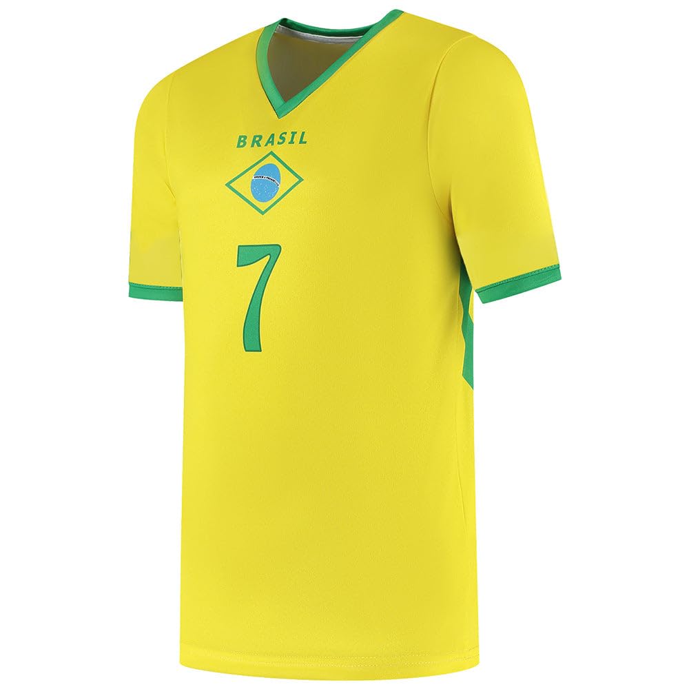 Maillot De Foot Brésil Domicile Vini JR. - Enfants et Adultes - Ensemble Foot